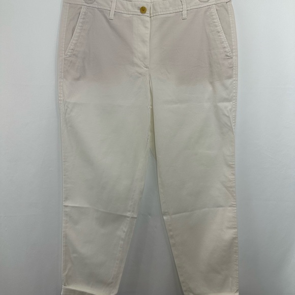 NWT Talbots Girlfriend Relaxed Chinos Size 12 Supersoft Ankle Length - Picture 2 of 9